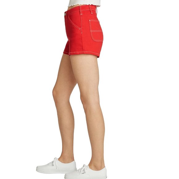 Juniors Womens DICKIES Flex Work Shorts Size 11/30  NWT Bright Red - Picture 4 of 4